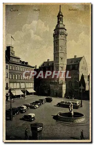 Cartes postales Gera Markt Rathaus