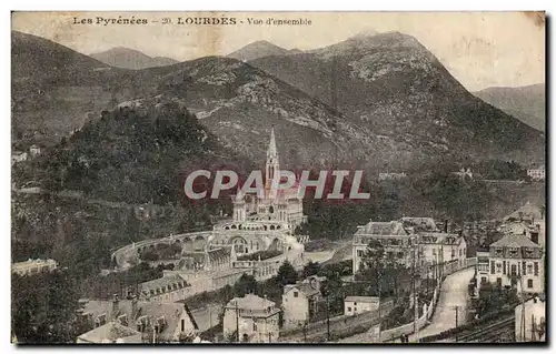 Cartes postales Les Pyrenees Lourdes Vue d&#39ensemble