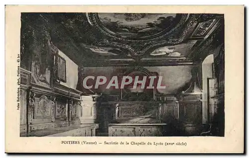 Ansichtskarte AK Poitiers Sacristie de la Chapelle du Lycee