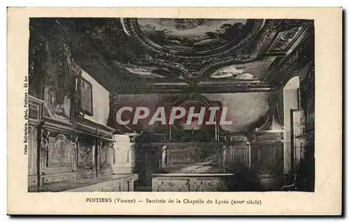 Cartes postales Poitiers Sacristie de la Chapelle du Lycee