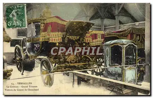 Cartes postales Versailles Le Chateau Grand Trianon Voiture du Comte de Chambord