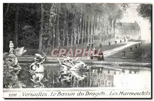 Cartes postales Versailles Le Bassin du Dragon Les Marmousels