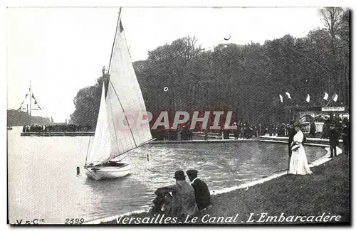 Cartes postales Versailles Le Canal L&#39Embarcadere