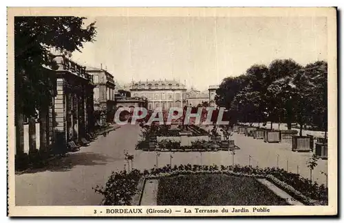 Ansichtskarte AK Bordeaux (Gironde) La Terrasse du Jardin Public