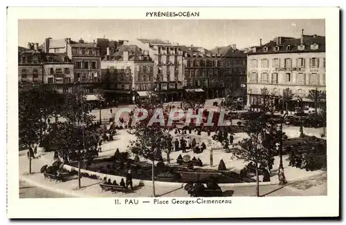 Cartes postales Pau Place Georges Clemenceau