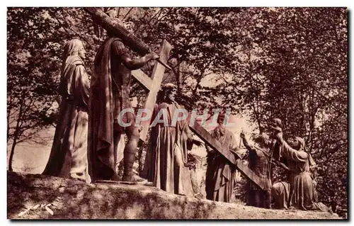 Ansichtskarte AK Lourdes Le Calvaire VII Station Jesus console les filles de Jerusalem