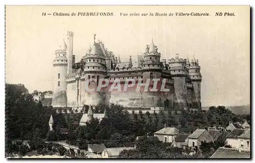 Ansichtskarte AK Chateau de Pierrefonds Vue prise sur la Route de Villers Cotterets