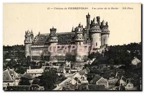 Cartes postales Chateau de Pierrefonds Vue prise de la Roche