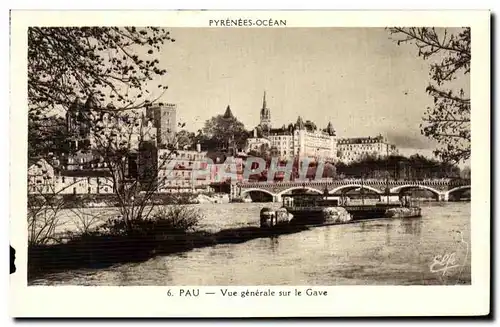 Cartes postales Pau Vue generale sur le Gave