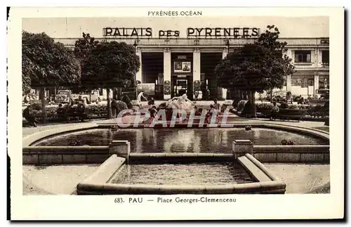 Cartes postales Pau Place Georges Clemenceau