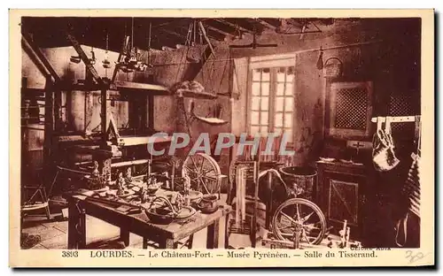 Cartes postales Lourdes Le Chateau Fort Musee Pyreneen Salle du Tisserand