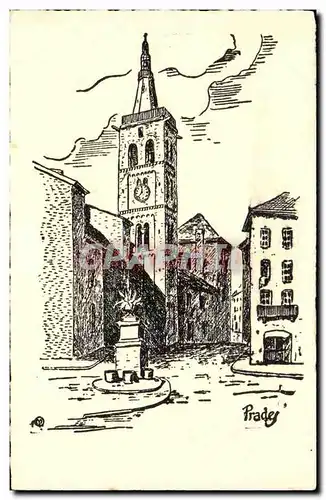 Cartes postales Prady Eglise