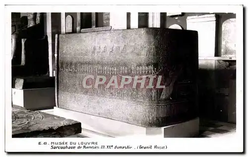 Moderne Karte Musee Du Louvre Sarcophage de Ramses Egypte