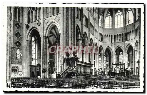 Cartes postales Veurne Colleglale Kerk Saint Welburga Binnenzicht furnes