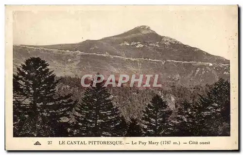 Cartes postales La Cantal Pittoresque Le Puy Mary Cote Ouest