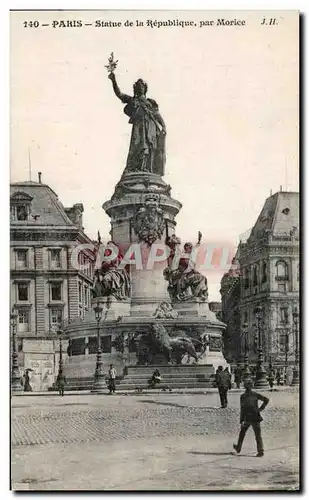 Ansichtskarte AK Paris Statue de la Republique par Morice