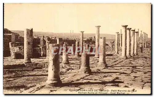 Ansichtskarte AK Ruines Romaines De Timgad Petit Marche de