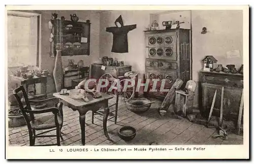 Cartes postales Lourdes Le Chateau Fort Musee Pyreneen Salle du Potier