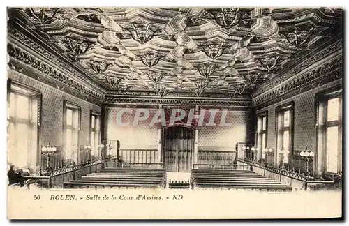 Cartes postales Rouen Salle de la Cour d&#39Assises