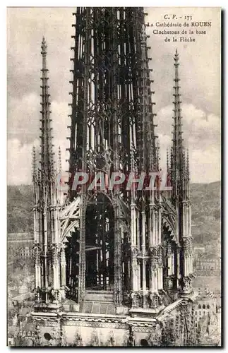 Ansichtskarte AK Cathedrale de Rouen Clochetons de la base de la fleche