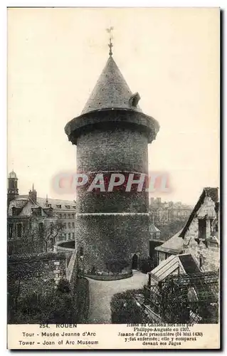 Ansichtskarte AK Rouen Tour Musee Jeanne d&#39Arc Tower Joan of Arc Museum