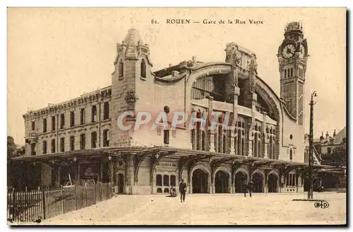 Cartes postales Rouen Gare de la Rue Verte Arts decoratifs