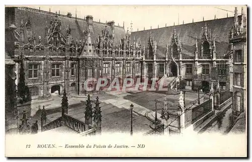 Ansichtskarte AK Rouen Ensemble du Palais de Justice