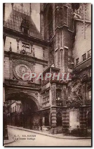 Cartes postales Rouen La grosse Horloge