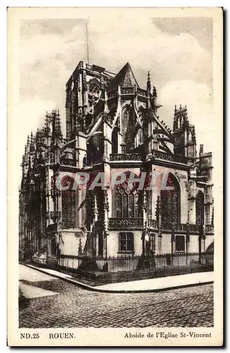 Ansichtskarte AK Rouen Abside de l&#39Eglise St Vincent