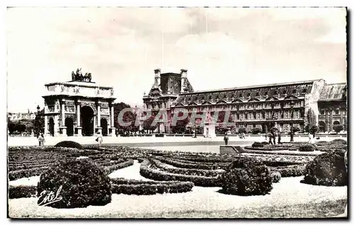 Ansichtskarte AK Paris Les Jardins des Tuileries et l&#39arc de Triomphe du Carrousel