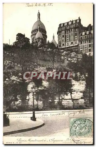 Ansichtskarte AK Paris Montmartre Square Sacre Coeur