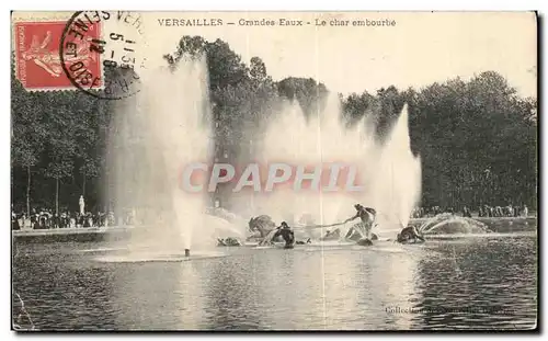 Cartes postales Versailles Grandes Eaux le char embourbe