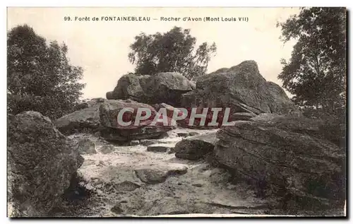 Cartes postales Foret de Fontainebleau Rocher d&#39Avon