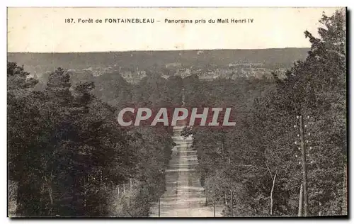 Cartes postales Foret de Fontainebleau Panorama pris du Mait Henri IV