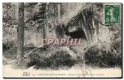 Cartes postales Foret De Fontainebleau Rocher de Dom Morin Gorges du Houx