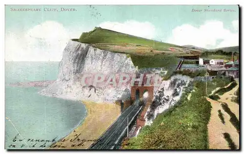 Cartes postales Shakespkare Cliff Dover Train