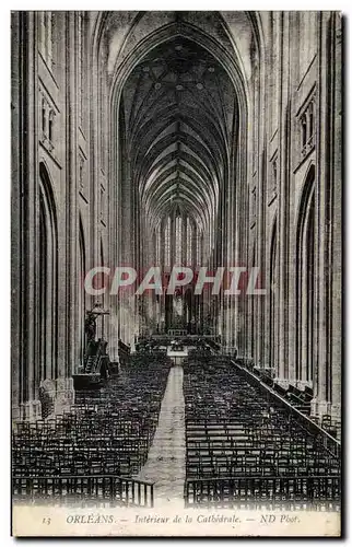 Cartes postales Orleans Interieur de la Cathedrale