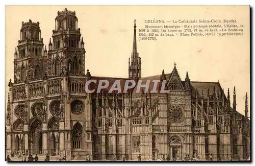 Cartes postales Orleans La Cathedrale Sainte Croix Monument historique