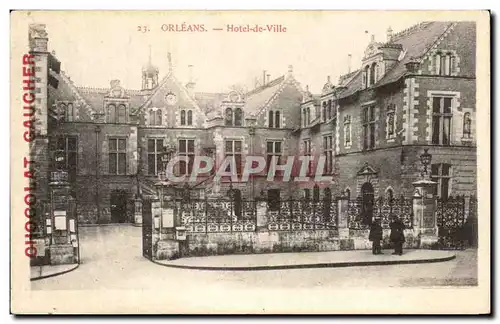 Cartes postales Orleans Hotel de Ville Chocolat Gaucher