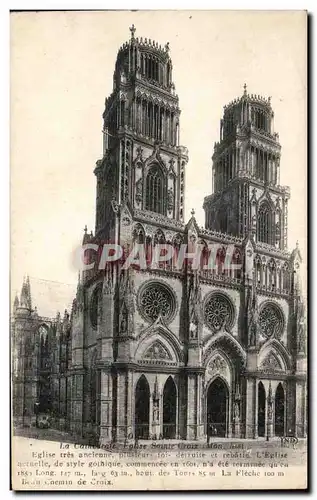 Cartes postales Orleans La Cathedrale Eglise Sainte Croix