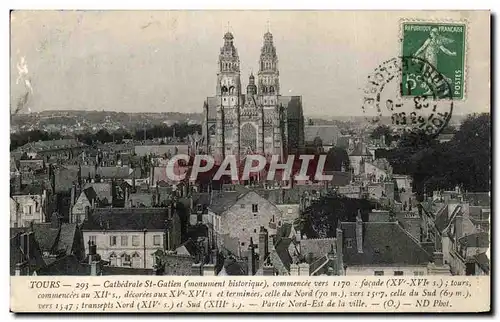 Cartes postales Tours Cathedrale St Gatien