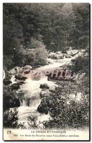 Cartes postales La Creuse Pittoresque Les Bords du Thaurion entre Valliere et Royere