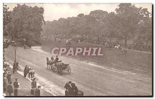 Cartes postales London Rotten Row Cheval Hippisme Equitation