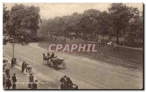 Cartes postales London Rotten Row Hippisme Equitation Cheval