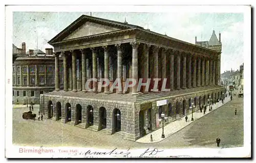 Cartes postales Birmingham Town Hall