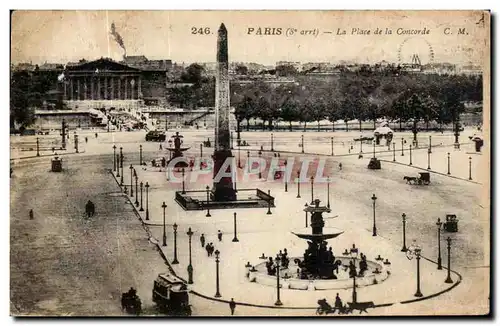 Cartes postales Paris La Place de la Concorde