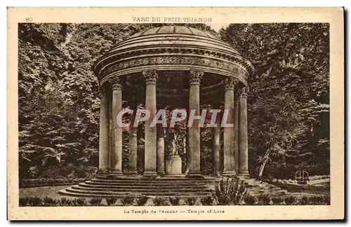 Ansichtskarte AK Parc Du Petit Trianon Le Temple de L&#39Amour Temple of Love Versailles
