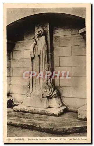 Ansichtskarte AK Rouen statue de jeanne d&#39Arc au Bucher