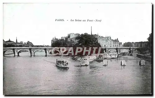 Ansichtskarte AK Paris La Seine au Pont Neuf