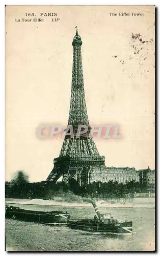 Ansichtskarte AK Paris La Tour Eiffel Bateaux Peniches